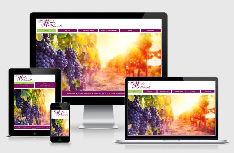 Webseite für Weinhandel und Winzer