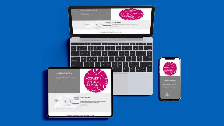 Onepager für ein Kosmetikstudio