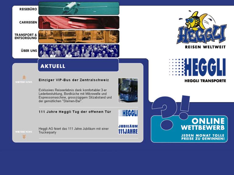 Webseite für Reisebüro, Transport und Entsorgung