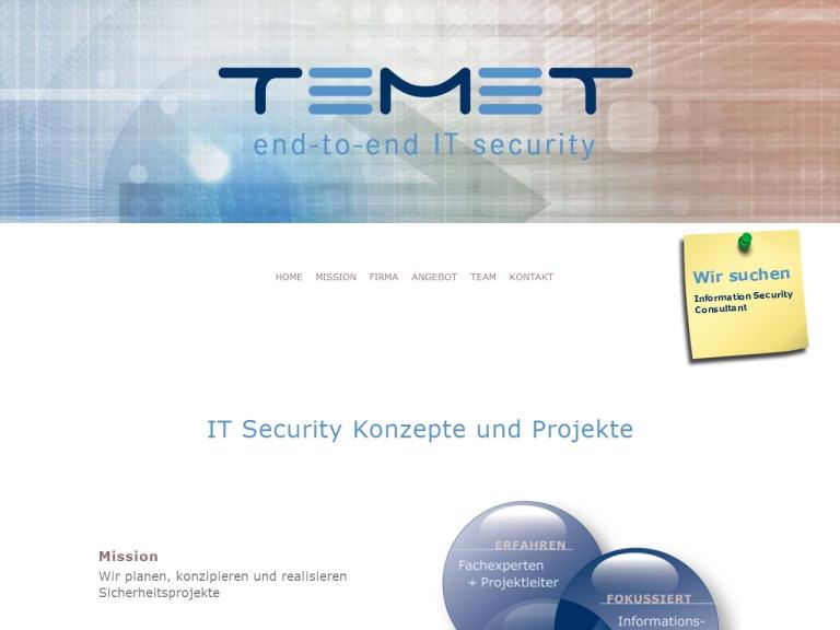 Webseite für IT-Security-Beratung