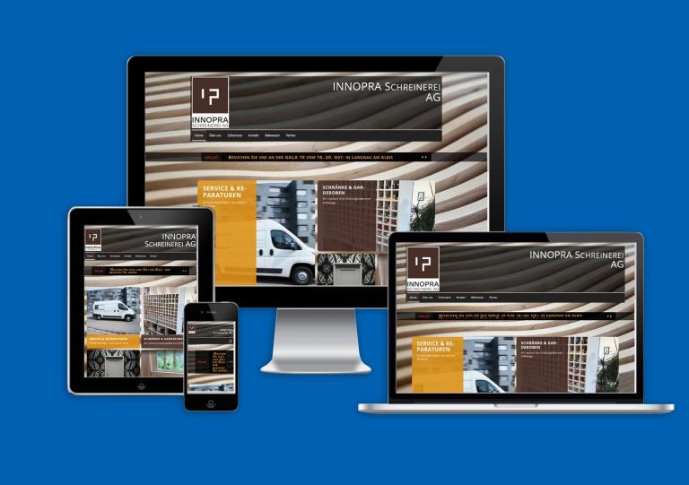Webseite für Schreinerei und Küchenbau