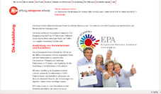 Screenshot der Website